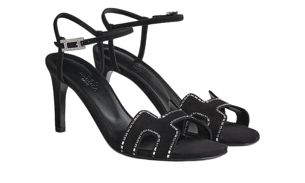 HERMES Heden 80 sandal "Black"