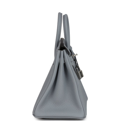 Hermes Birkin 25 Gris Pantin Togo Palladium Hardware