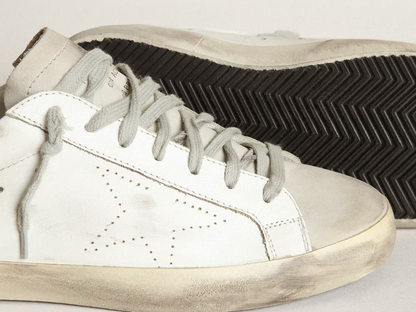 Super-Star with perforated star and ice-gray heel tab "ULTIMI PEZZI"
