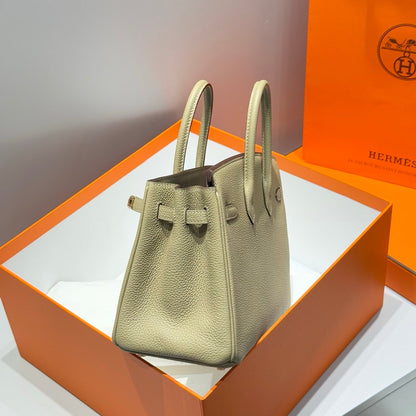 Hermes Birkin Beige with Gold Buckle Calfskin 255601